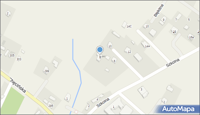 Brzeziny, Szkolna, 8, mapa Brzeziny