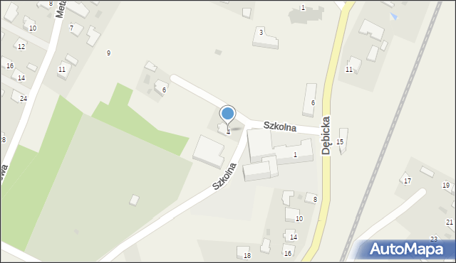 Brzeźnica, Szkolna, 4, mapa Brzeźnica