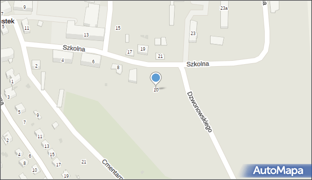 Brzostek, Szkolna, 10, mapa Brzostek