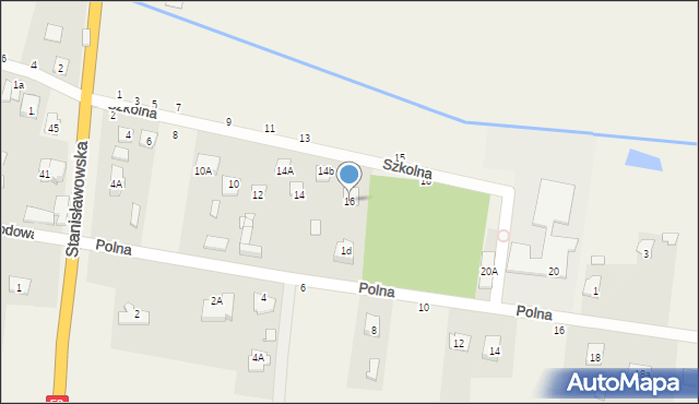 Brzóze, Szkolna, 16, mapa Brzóze