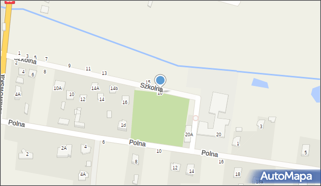 Brzóze, Szkolna, 18, mapa Brzóze