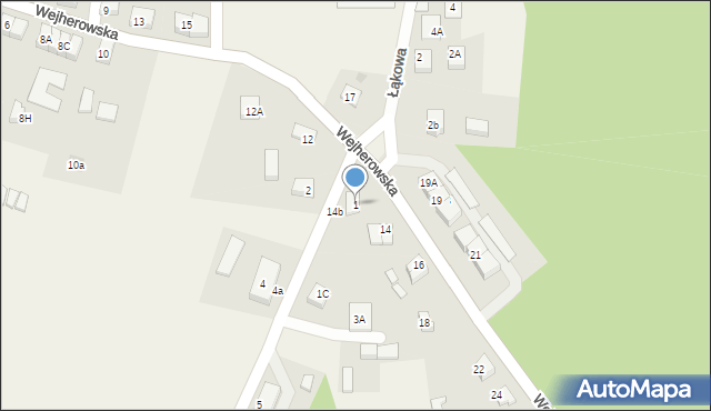 Brzyno, Szkolna, 1, mapa Brzyno