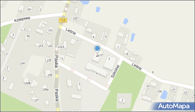 Budziszewice, Szkolna, 4A, mapa Budziszewice