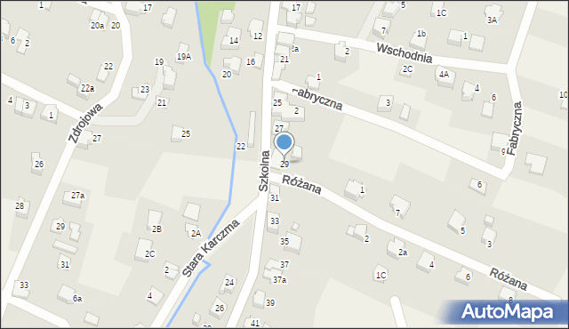 Bujaków, Szkolna, 29, mapa Bujaków