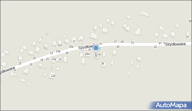 Busko-Zdrój, Szydłowska, 34, mapa Busko-Zdrój