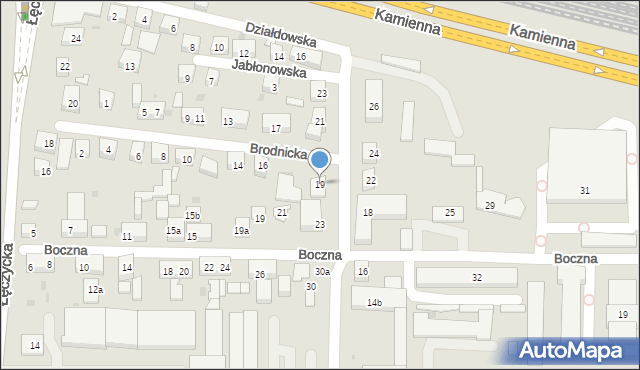 Bydgoszcz, Szajnochy Karola, 19, mapa Bydgoszczy