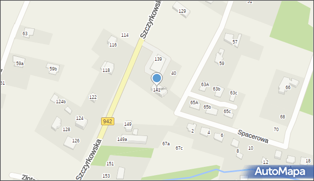 Bystra, Szczyrkowska, 141, mapa Bystra