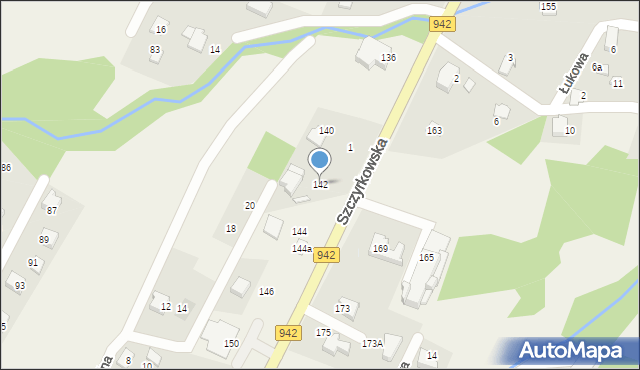 Bystra, Szczyrkowska, 142, mapa Bystra