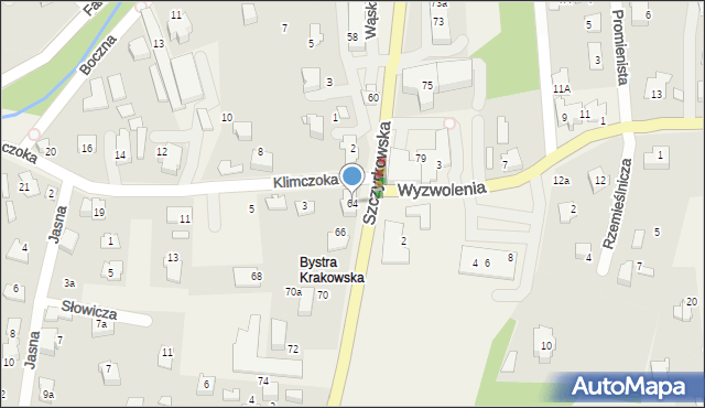 Bystra, Szczyrkowska, 64, mapa Bystra