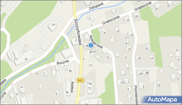 Bystra, Szczyrkowska, 67, mapa Bystra