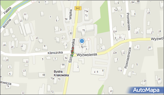 Bystra, Szczyrkowska, 79, mapa Bystra