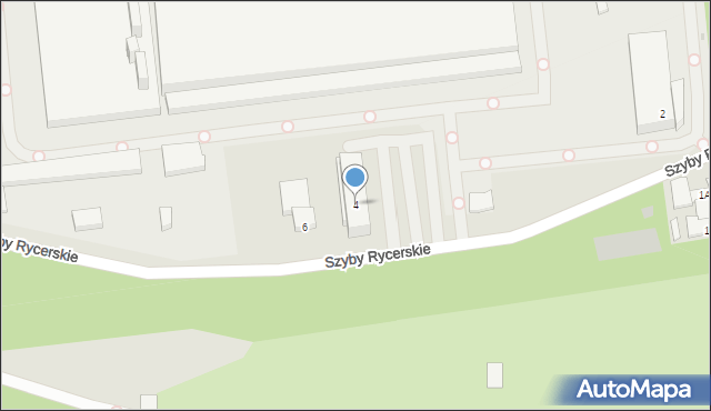 Bytom, Szyby Rycerskie, 4, mapa Bytomia