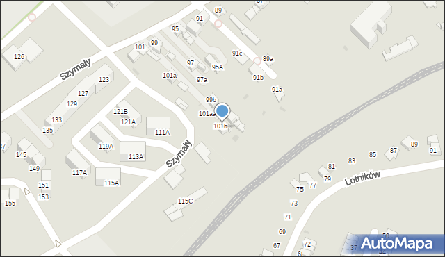 Bytom, Szymały, 101C, mapa Bytomia