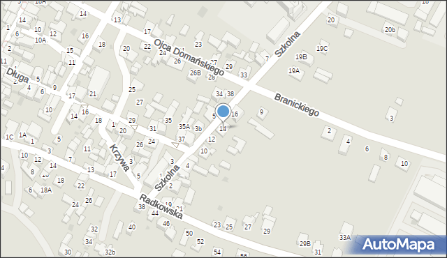 Chęciny, Szkolna, 14, mapa Chęciny