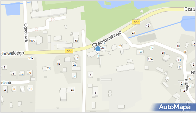 Chlewiska, Szkolna, 1, mapa Chlewiska