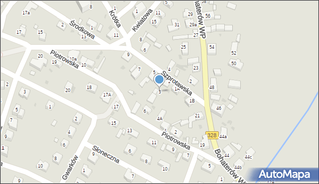 Chocianów, Szprotawska, 3, mapa Chocianów