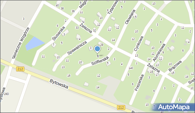Chojnice, Szlifierska, 6, mapa Chojnic