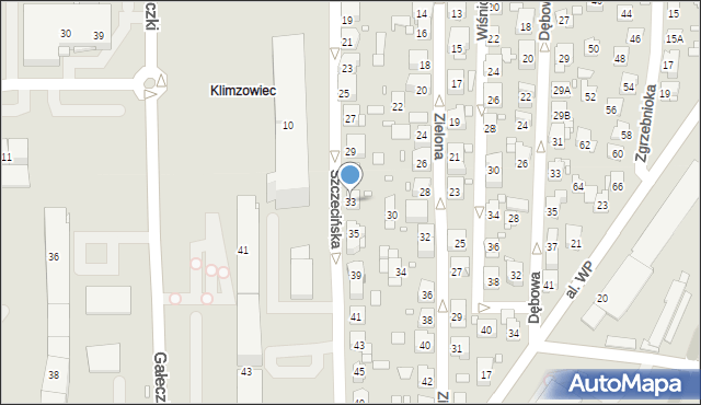 Chorzów, Szczecińska, 33, mapa Chorzów