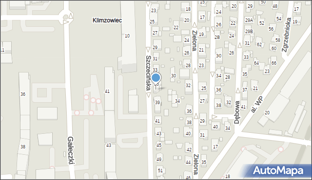 Chorzów, Szczecińska, 37, mapa Chorzów