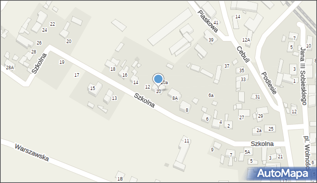 Chróścice, Szkolna, 10, mapa Chróścice