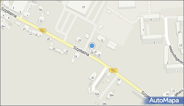 Chrzanów, Szpitalna, 23, mapa Chrzanów