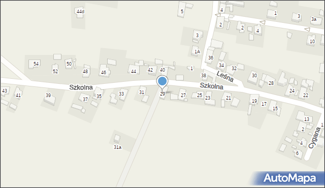 Chrząszczyce, Szkolna, 29, mapa Chrząszczyce