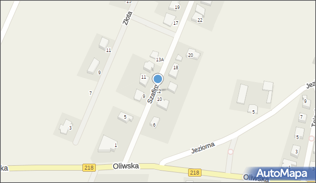 Chwaszczyno, Szafirowa, 12, mapa Chwaszczyno