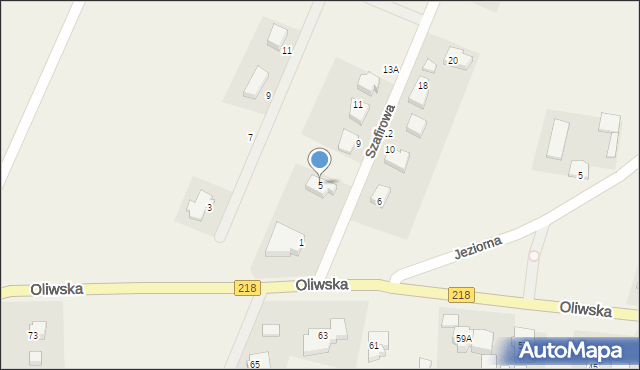 Chwaszczyno, Szafirowa, 5, mapa Chwaszczyno
