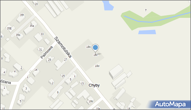 Chyby, Szamotulska, 18c, mapa Chyby