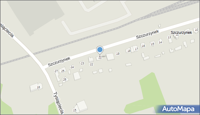 Ciechanów, Szczurzynek, 21, mapa Ciechanów