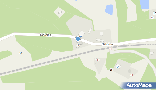 Cierpice, Szkolna, 40, mapa Cierpice