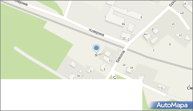 Cierpice, Szkolna, 5b, mapa Cierpice