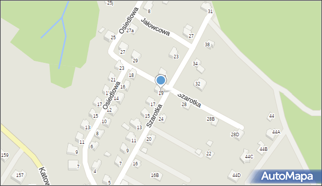 Cieszyn, Szarotka, 19, mapa Cieszyna