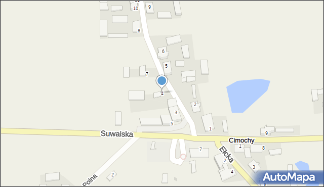 Cimochy, Szkolna, 4, mapa Cimochy