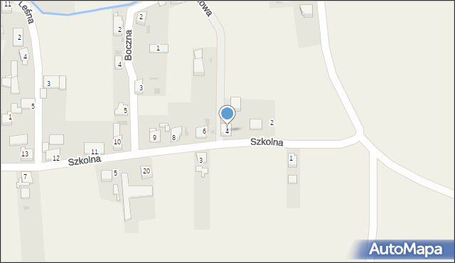 Ciochowice, Szkolna, 4, mapa Ciochowice