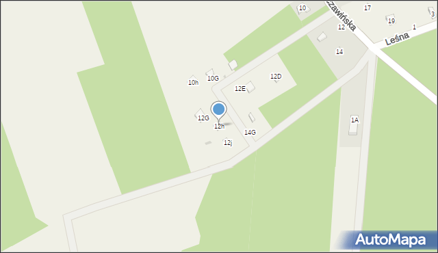 Cyprianów, Szczawińska, 12h, mapa Cyprianów