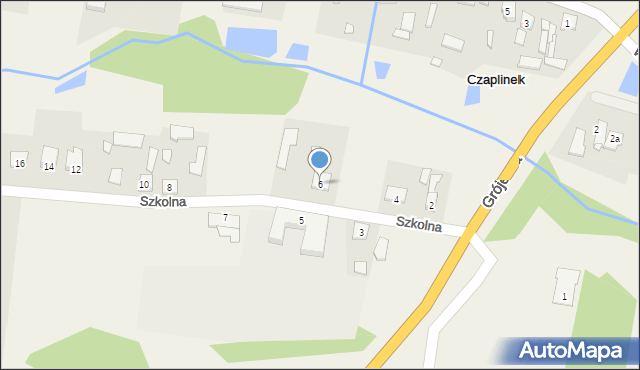 Czaplinek, Szkolna, 6, mapa Czaplinek