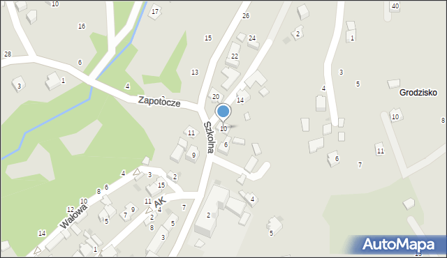 Czchów, Szkolna, 10, mapa Czchów