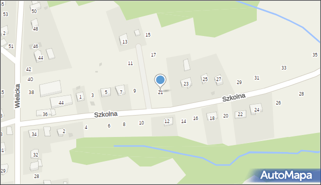 Czechówka, Szkolna, 21, mapa Czechówka