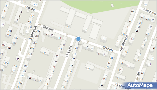 Czeladź, Szkolna, 9, mapa Czeladź