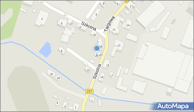 Czersk, Szkolna, 20, mapa Czersk