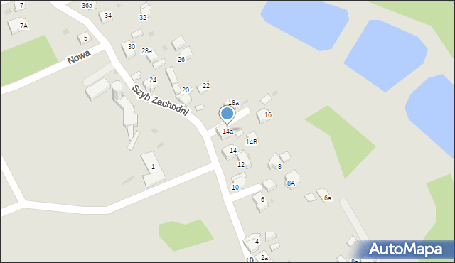 Czerwionka-Leszczyny, Szyb Zachodni, 14a, mapa Czerwionka-Leszczyny