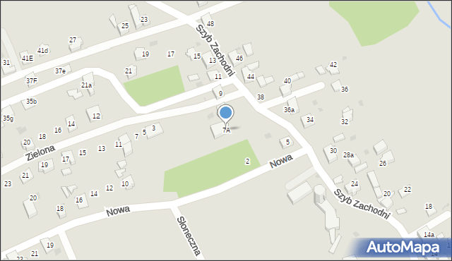 Czerwionka-Leszczyny, Szyb Zachodni, 7A, mapa Czerwionka-Leszczyny