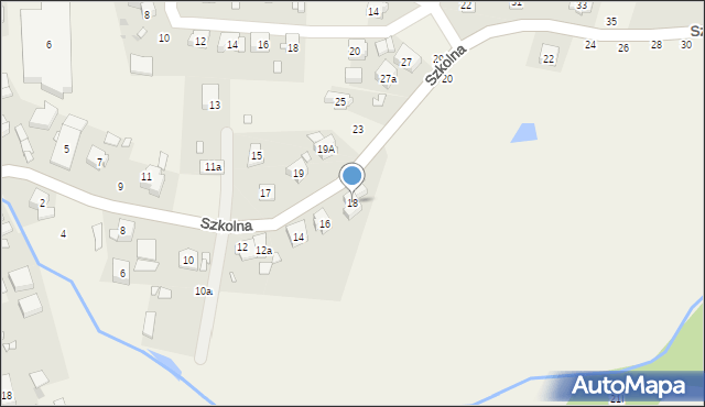 Czerwonak, Szkolna, 18, mapa Czerwonak