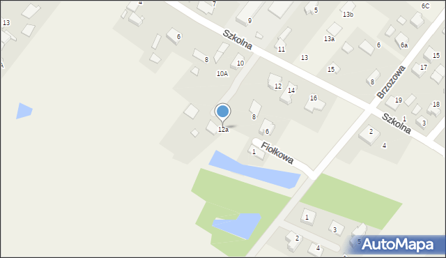 Dąbrowa, Szkolna, 12a, mapa Dąbrowa