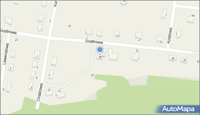 Dankowo, Szafirowa, 16, mapa Dankowo