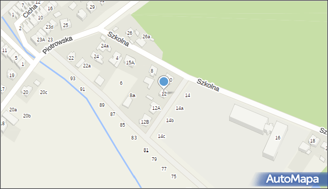 Daszewice, Szkolna, 12, mapa Daszewice