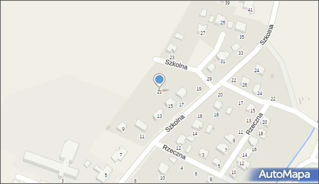 Dębowiec, Szkolna, 21, mapa Dębowiec