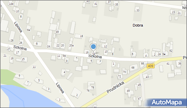 Dobra, Szkolna, 14, mapa Dobra