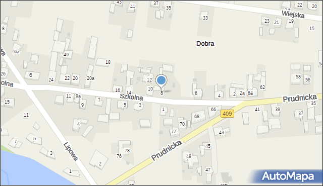 Dobra, Szkolna, 8, mapa Dobra